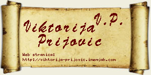 Viktorija Prijović vizit kartica